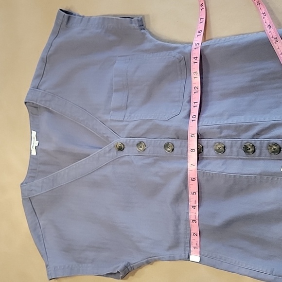 Madewell Size S Cap Sleeve Jumpsuit, color is Sunfaded Indigo, Exc. Used Cond. - Picture 10 of 16